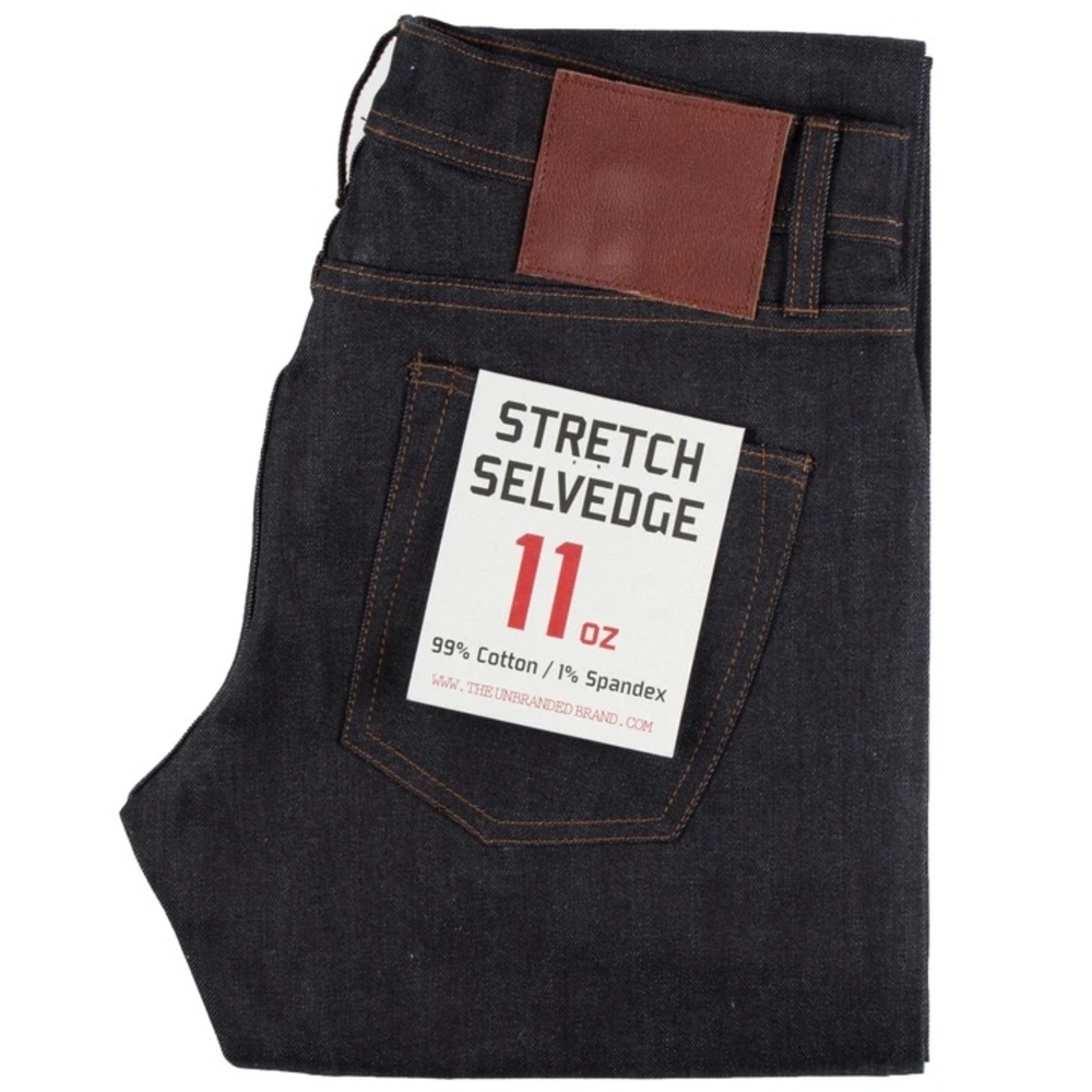 Unbranded Brand UB422 Stretch Selvedge Jeans 34x32